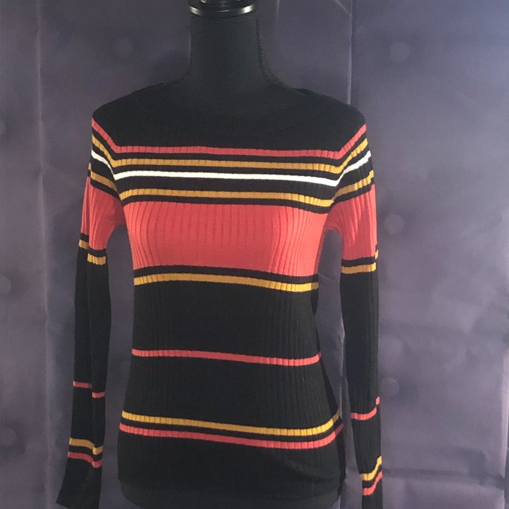 Stripped Fall Colored Sweater